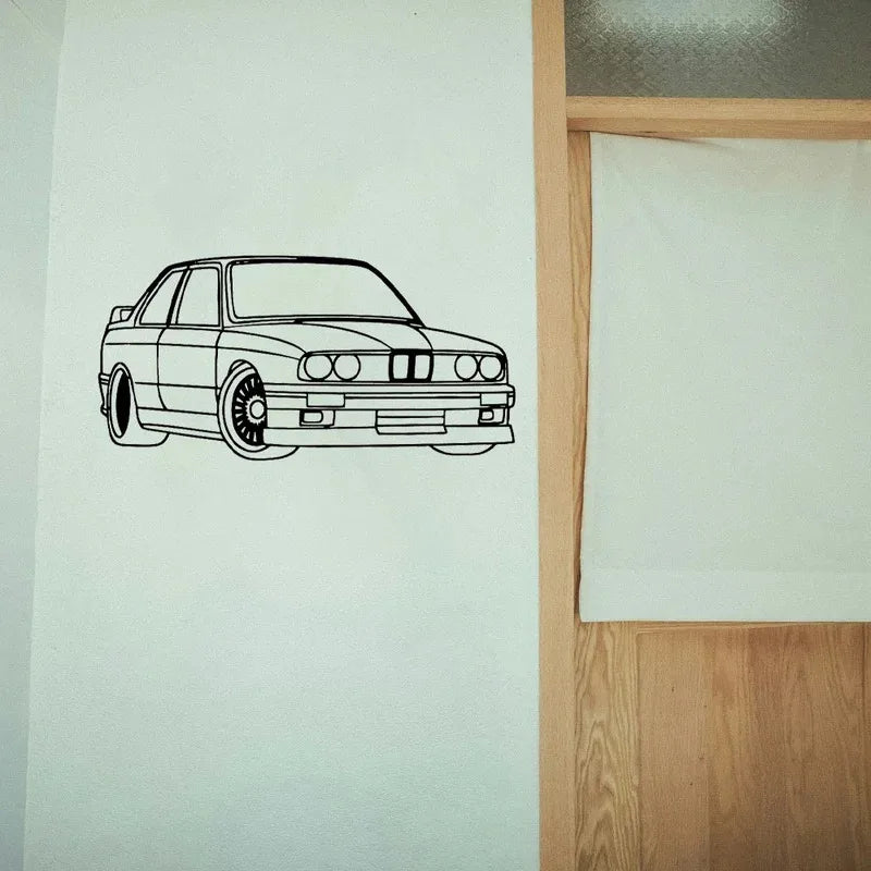 BMW M3 E30 Metal Wall Art