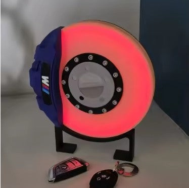 Glowing Brake Disc Desk Lamp – Dual Brightness LED | Motorsport Decor