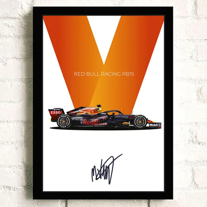F1 Car Lotus 98T Formula 1 Cotton Canvas Poster