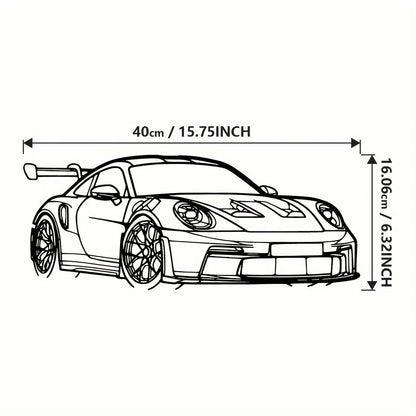 PORSCHE GT3 RS 992 Metal Wall Art
