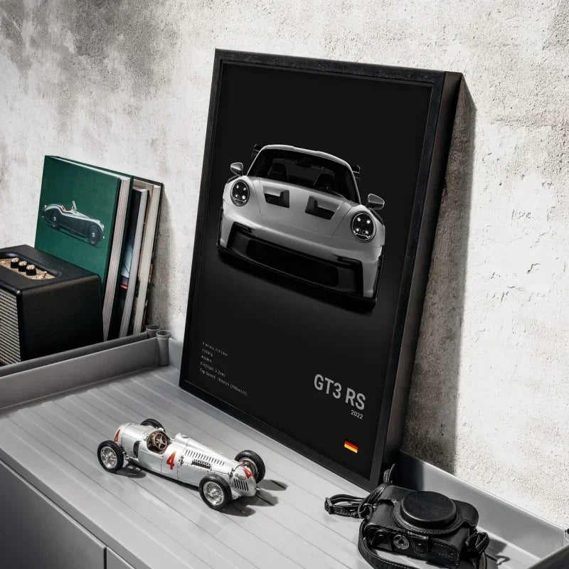 Porsche GT4 RS 992 Cotton Canvas Poster