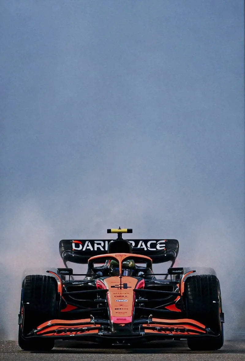 McLaren F1 Car Front View Cotton Canvas Poster