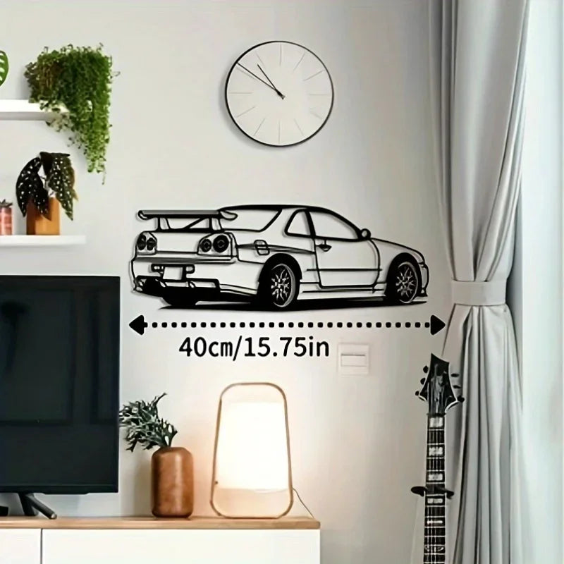 NISSAN GT-R R34 Metal Wall Art
