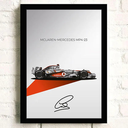 F1 Car McLaren MP4/6 Formula 1 Cotton Canvas Poster