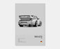 Porsche GT2 993 Cotton Canvas Poster (rear)