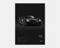Porsche 918 Spyder Cotton Canvas Poster (black)