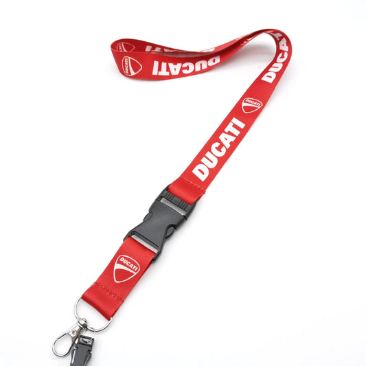 Ducati Red Motorcycle Lanyard Keychain – Official Style Ducati Key Holder