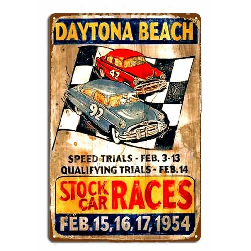 Vintage Lamborghini Huracán Spyder | Metal Tin Plate