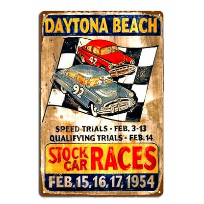 Vintage Lamborghini Huracán Spyder | Metal Tin Plate