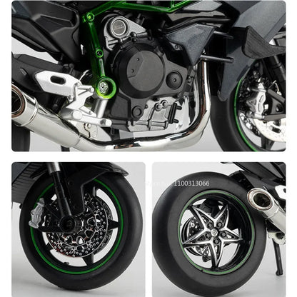 Premium 1:12 Kawasaki Ninja H2R Motorcycle Diecast Model | Motorsport Decor