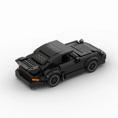 Black Porsche 911 Turbo 930 MOC LEGO-Compatible Building Set 355PCS – Mini Racer Model Kit
