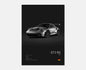 Porsche GT3 RS 992 Cotton Canvas Poster (black)