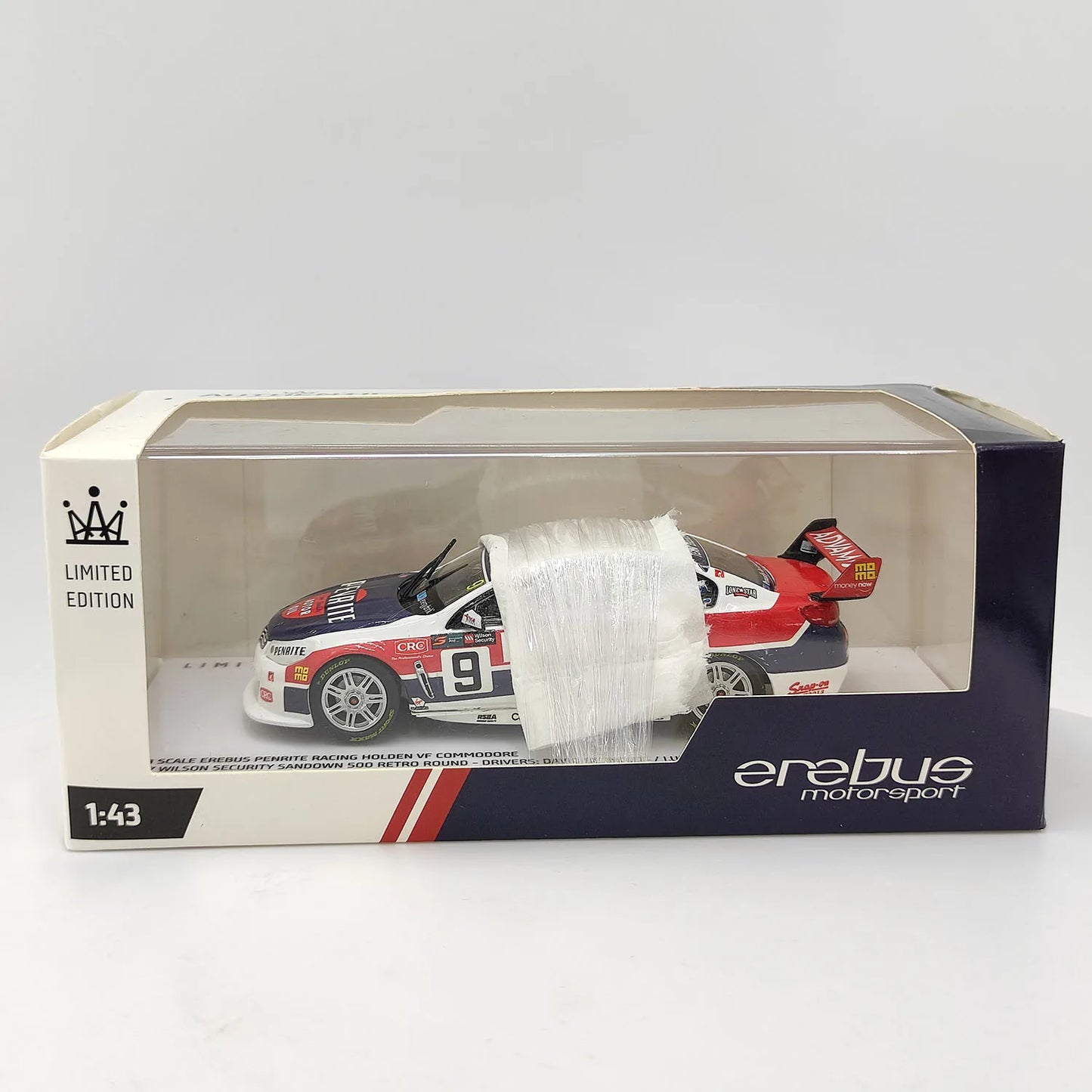 1:18 Erebus Penrite Racing #9 Holden VF Commodore - 2017 Sandown 500 Retro Round - David Reynolds / Luke Youlden