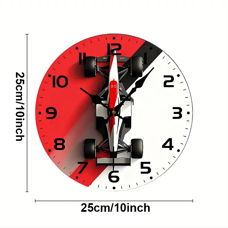 Formula 1 McLaren MP4/4 Inspired Wall Clock – Ayrton Senna Tribute | Motorsport Decor