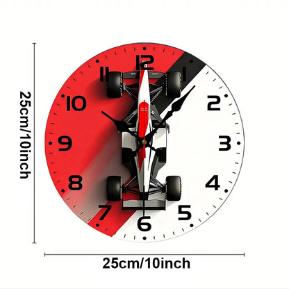 Formula 1 McLaren MP4/4 Inspired Wall Clock – Ayrton Senna Tribute | Motorsport Decor