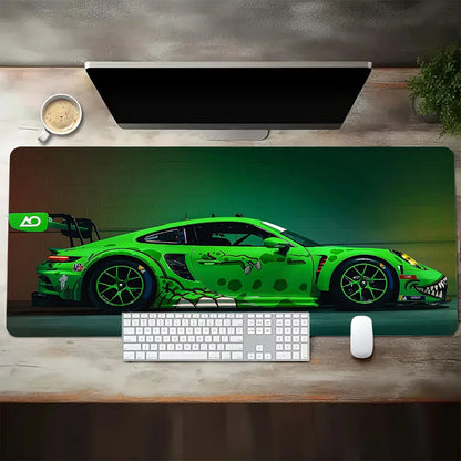 Porsche 911 GT3 RS Gaming Mouse Pad – Green Dragon | Motorsport Decor