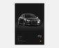 Audi RS4 B7 Avant V8 Icon Wall Art Cotton Canvas Poster (Black)