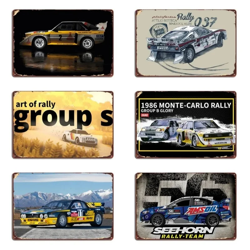 Vintage Lamborghini Huracán Spyder | Metal Tin Plate