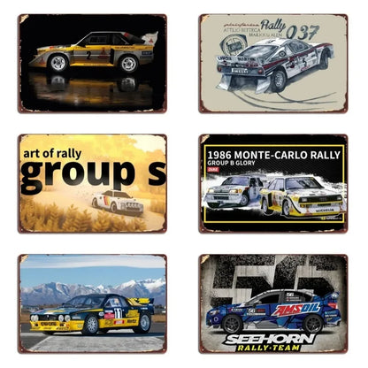 Vintage Lamborghini Huracán Spyder | Metal Tin Plate