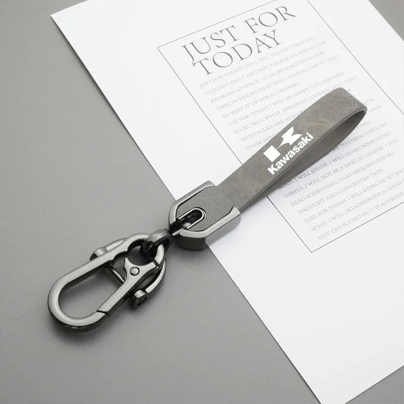 Minimalist Kawasaki Green Motorcycle Keychain with Carabiner – Heavy Duty Key Ring for Bikers & Riders