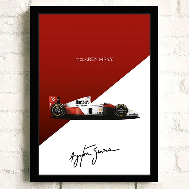 F1 Car Lotus 99T Formula 1 Cotton Canvas Poster