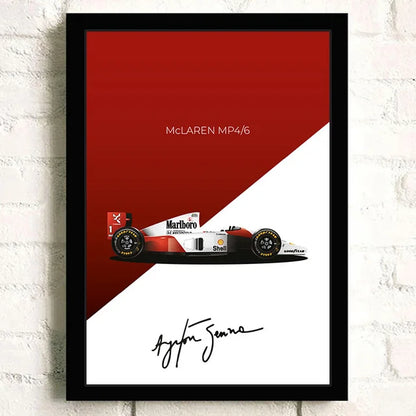 F1 Car Lotus 99T Formula 1 Cotton Canvas Poster