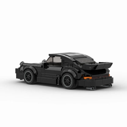Black Porsche 911 Turbo 930 MOC LEGO-Compatible Building Set 355PCS – Mini Racer Model Kit