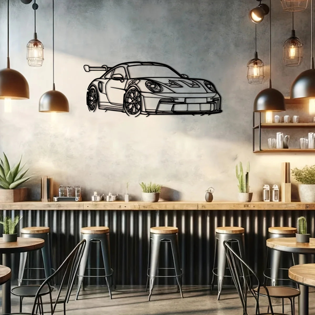 PORSCHE GT3 RS 992 Metal Wall Art