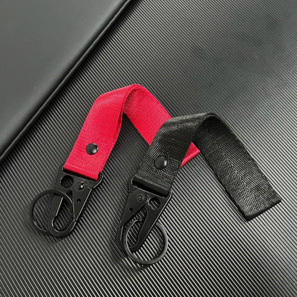 Audi Metal Keychain Set – Red & Blue Quattro Logo Premium Car Key Rings