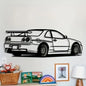 NISSAN GT-R R34 Metal Wall Art