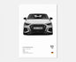Audi S3 8Y Sportback Dynamic Hatch Wall Art Cotton Canvas Poster (White)