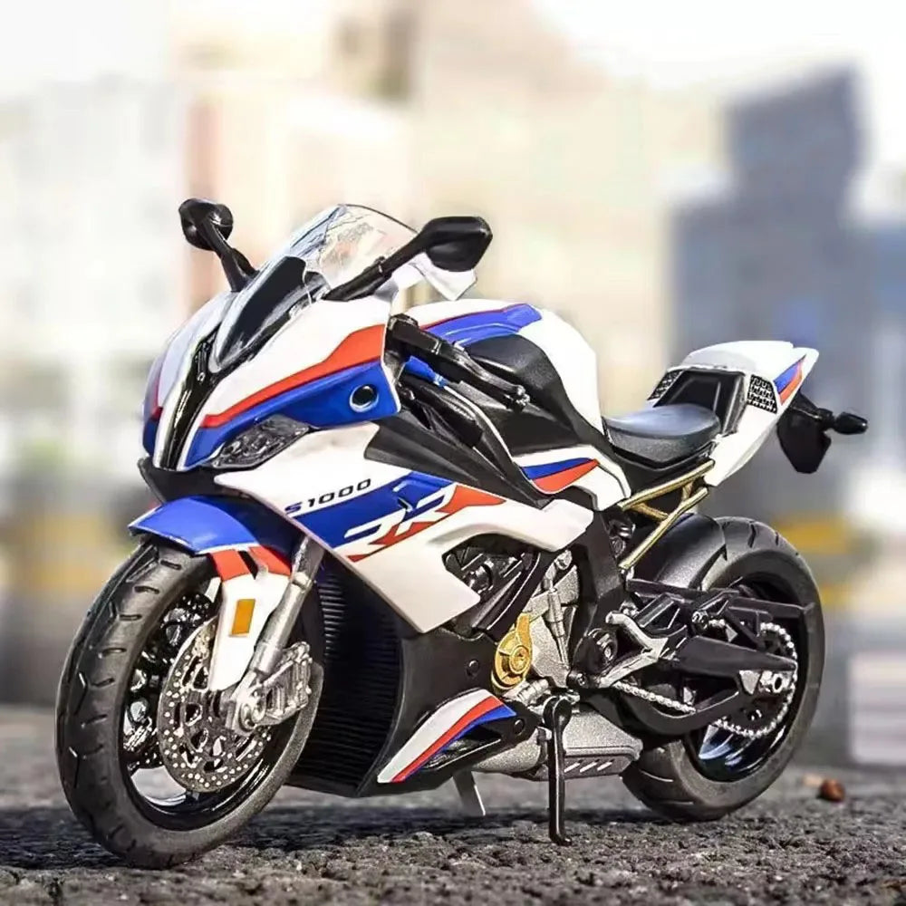 Premium 1:12 BMW S1000RR Motorcycle Diecast Model | Motorsport Decor