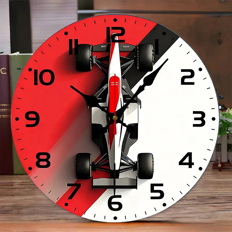 Formula 1 McLaren MP4/4 Inspired Wall Clock – Ayrton Senna Tribute | Motorsport Decor