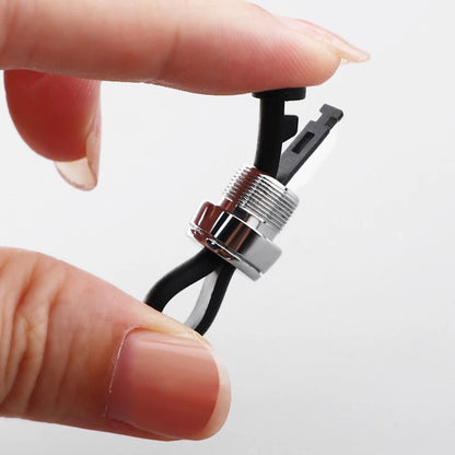 Minimalist Stainless Steel Keychain – Silver & Black EDC Key Ring with Detachable Short Loop