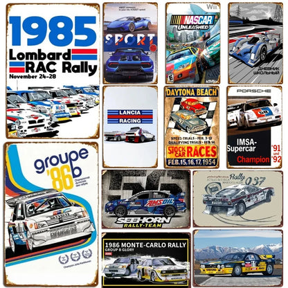 Vintage Lamborghini Huracán Spyder | Metal Tin Plate