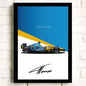 F1 Car Renault R25 Formula 1 Cotton Canvas Poster