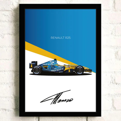 F1 Car McLaren M23 Formula 1 Cotton Canvas Poster