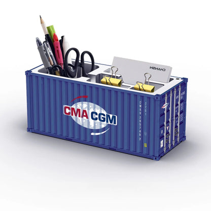 Shipping Container Desk Organizer – Cargo Box Pencil Holder