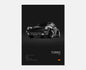 Porsche Turbo 930 Cotton Canvas Poster (black)