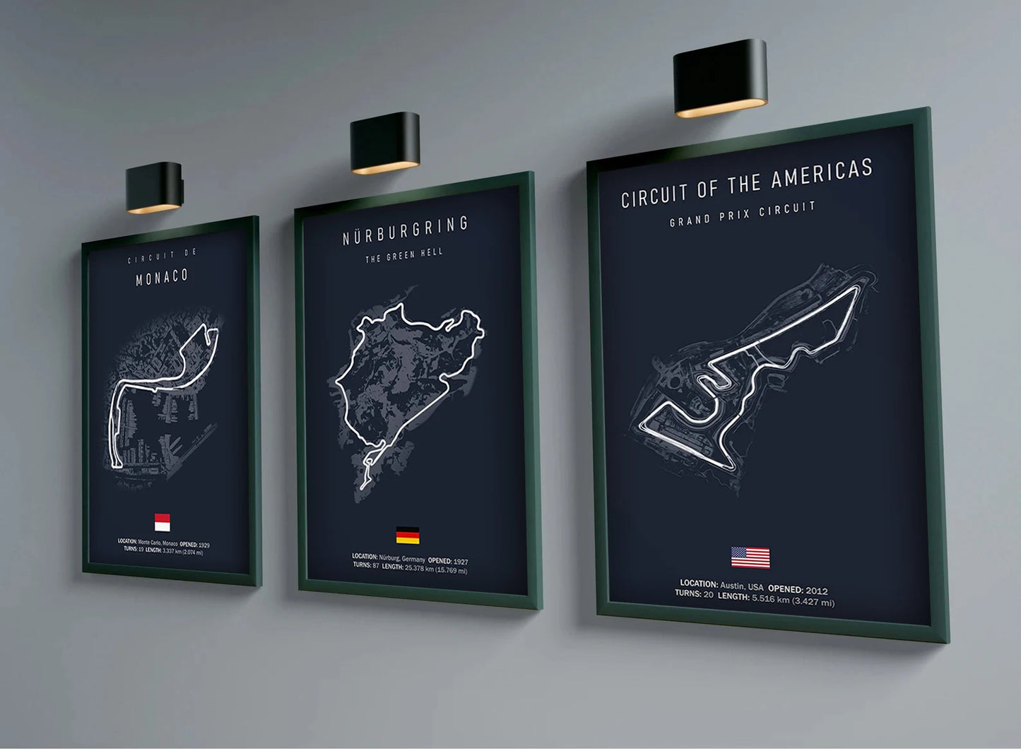 Interlagos - Iconic Racetrack Cotton Canvas Poster | Motorsport Wall Art