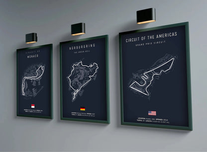 Motegi - Iconic Racetrack Cotton Canvas Poster | Motorsport Wall Art