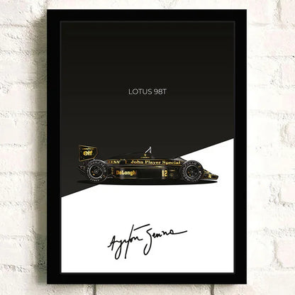 F1 Car McLaren MP4/5B Formula 1 Cotton Canvas Poster