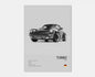 Porsche Turbo 930 Cotton Canvas Poster (white)