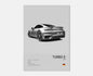Porsche Turbo S 992 Cotton Canvas Poster (rear)