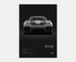 Porsche GT2 RS 992 Cotton Canvas Poster (black)