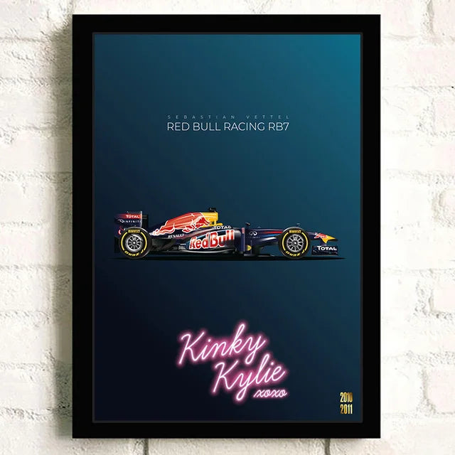 F1 Car McLaren MP4/5B Formula 1 Cotton Canvas Poster