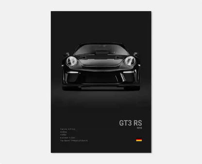 Porsche GT3 RS 991 Cotton Canvas Poster