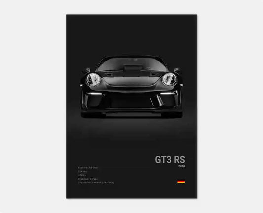 Porsche GT3 RS 991 Cotton Canvas Poster