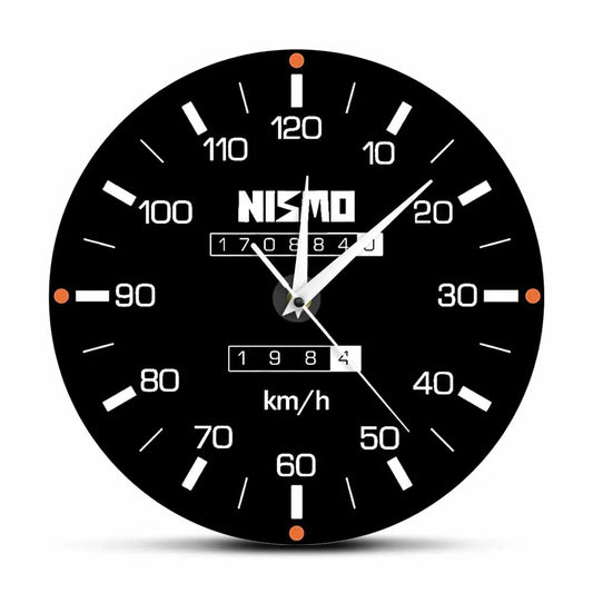 NISMO Tachometer-Inspired Wall Clock – Vintage Nissan Motorsport Gauge | Motorsport Decor