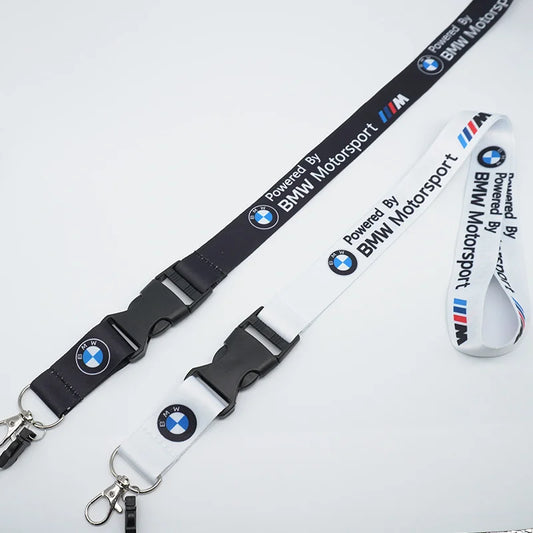 BMW Motorsport Lanyard "Powered by BMW Motorsport" Premium Lanyard with Detachable Buckle